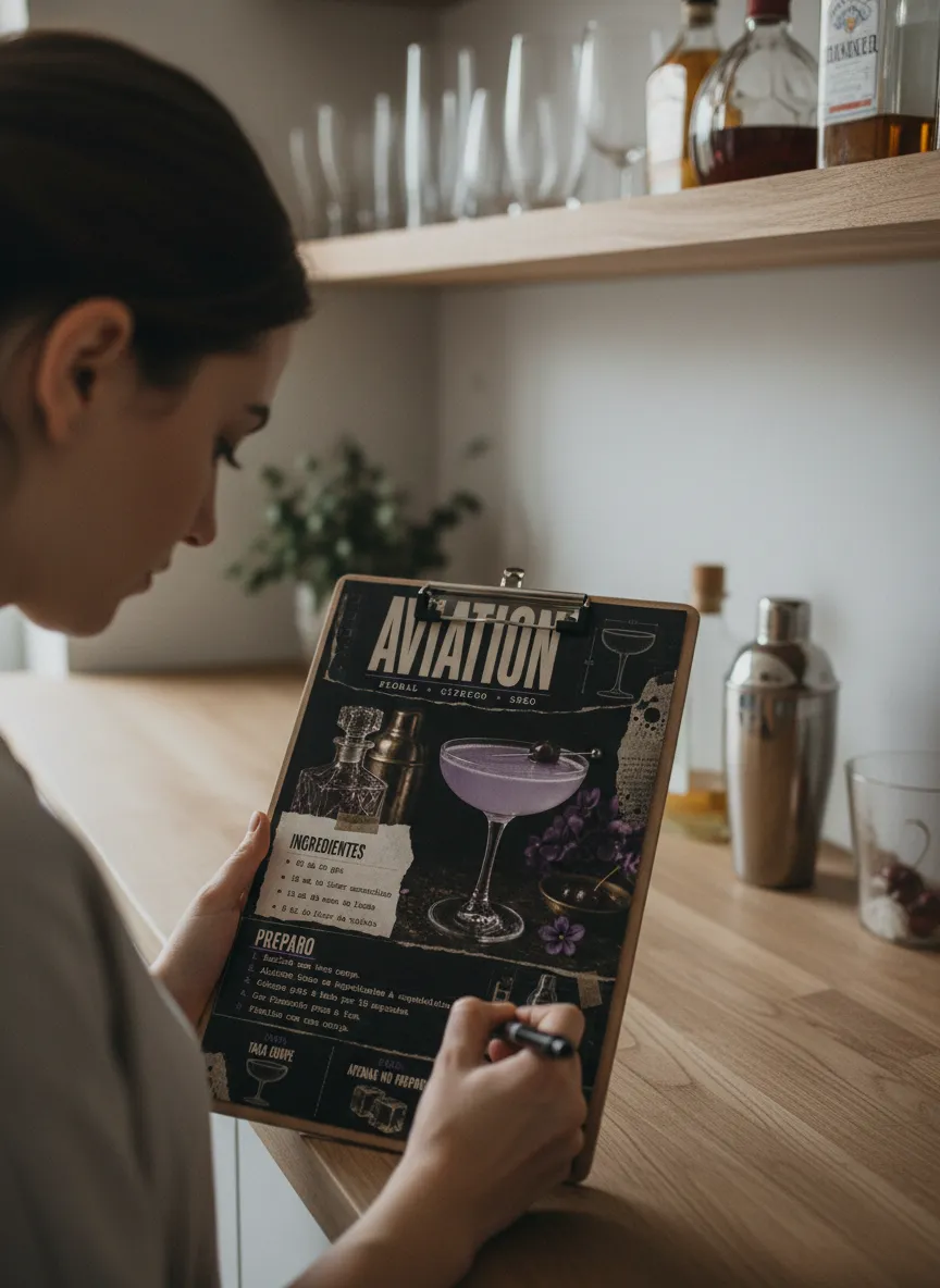 Manual Visual dos 50 Drinks Clássicos sendo usado — imagem 6