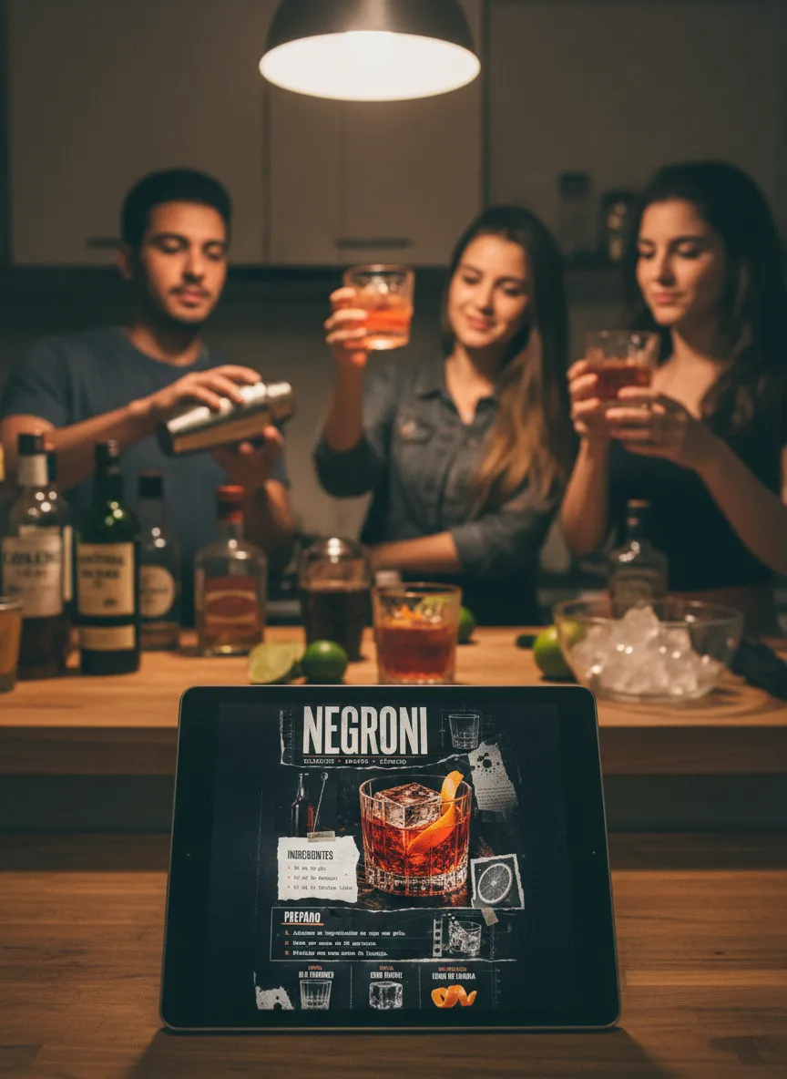 Manual Visual dos 50 Drinks Clássicos sendo usado — imagem 10