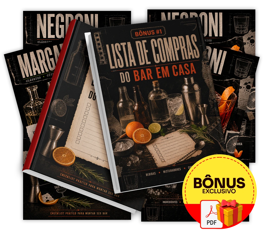 Mockup do bônus Lista de Compras do Bar em Casa