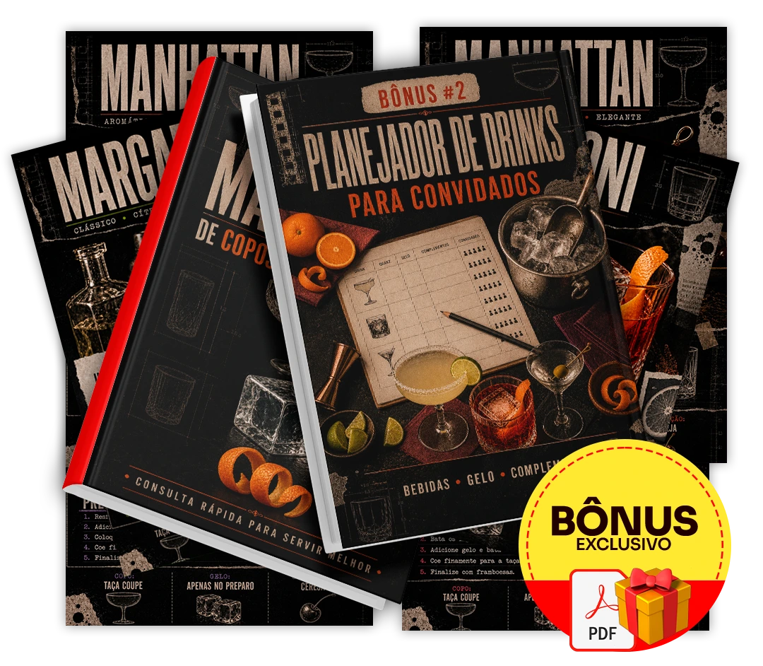 Mockup do bônus Planejador de Drinks para Convidados